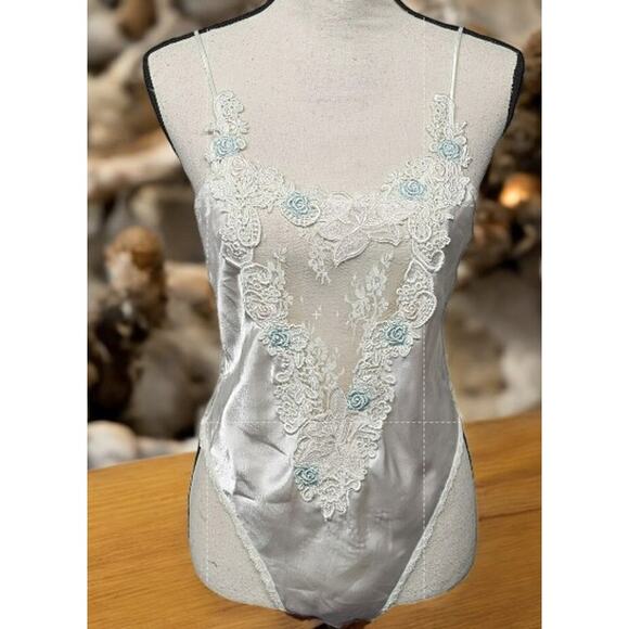 Victoria's Secret Other - Vintage VICTORIAS SECRET GOLD LABEL 1990's Lingerie WEDDING TEDDY Bridal Small